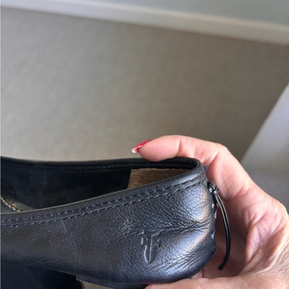 Frye Women's Black Leather Loafers - Picture 5 of 10